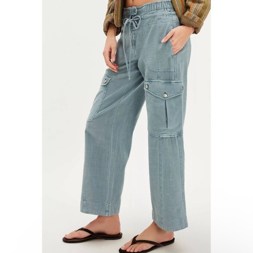 We The Free Park Ave Pants Autumn Sky Light Blue Size M NWT
